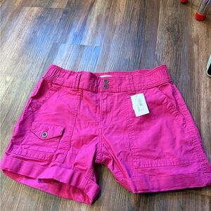 Time and Tru Women's Bright Pink Cargo Shorts